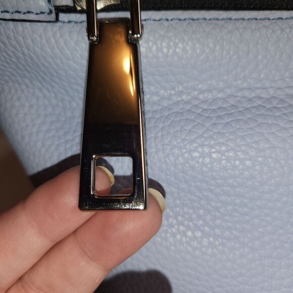 Marc Jacobs Gotham Pebble Leather Adjustable Crossbody Bucket Bag, Sky Blue - Picture 6 of 6